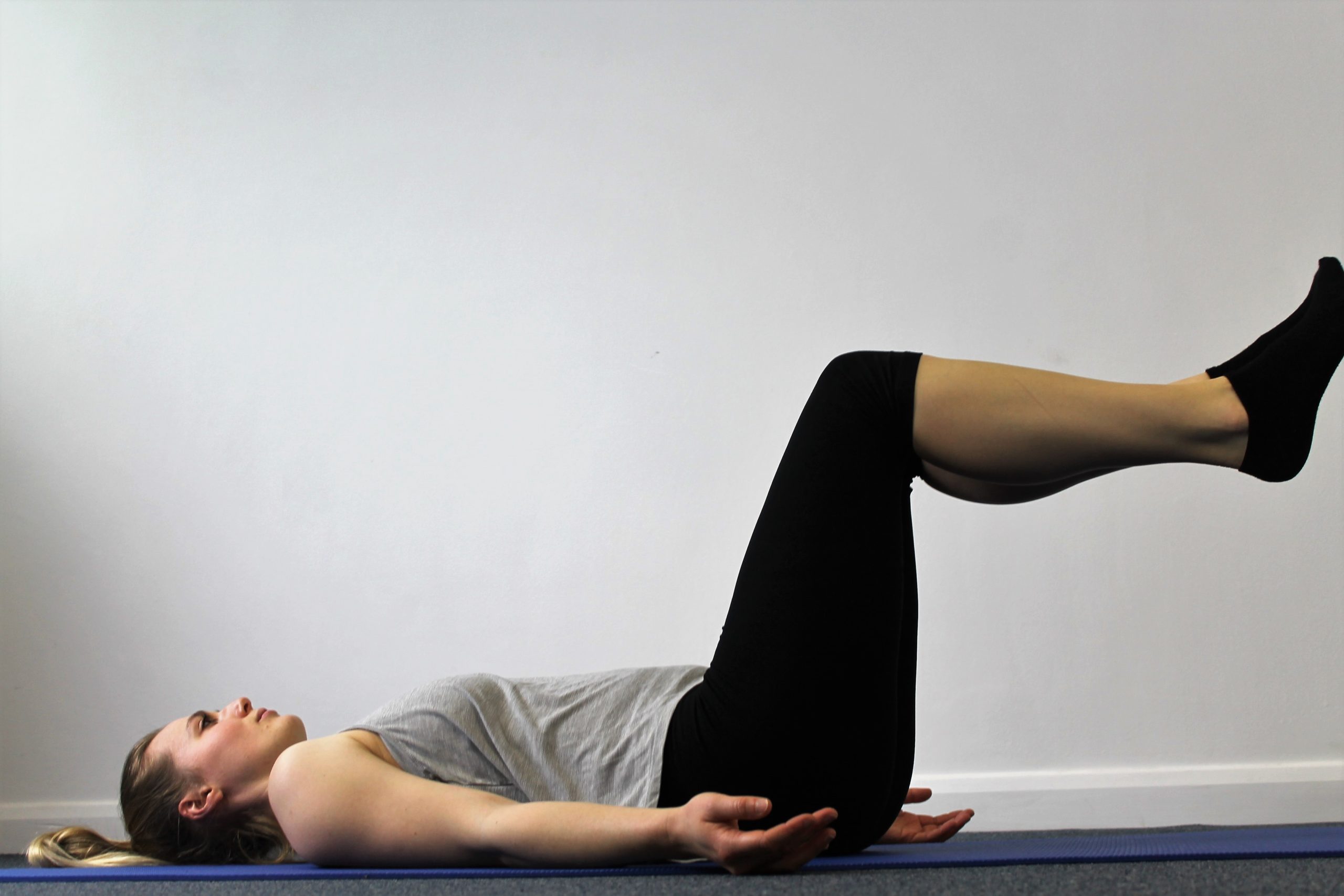 Supine Pilates position