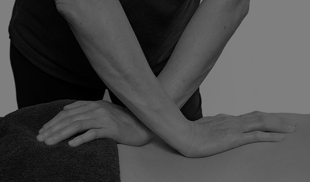 Sports massage on a forearm