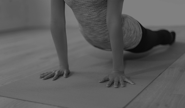 Person holding a standing yoga balance